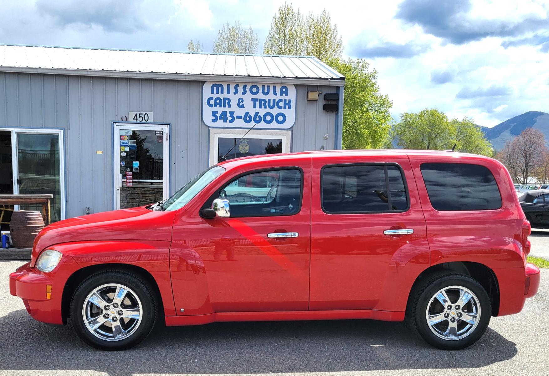 2008 Red /Gray Chevrolet HHR LT (3GNCA23D88S) with an 2.2L I4 engine, Automatic transmission, located at 450 N Russell, Missoula, MT, 59801, (406) 543-6600, 46.874496, -114.017433 - Front Wheel drive. 2.2L I4 Engine. Automatic Transmission. Air. Cruise. Tilt. Power Windows and Locks. Power Drivers Seat. - Photo #0